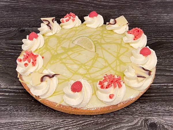 Framboos-limoen bavarois